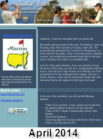 Hicks Golf Masters Championships 2014 Newsletter